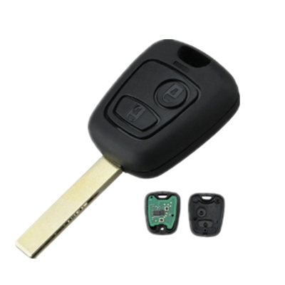 QKY002026 for Peugeot 307 Remote Key 2 Button 433MHz With Groove PCF7961