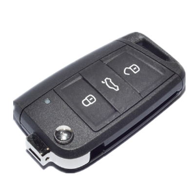QKY006035 for VW Gol7 3 button remote Flip key 434Mzh 48 chip 5G0 959 752F