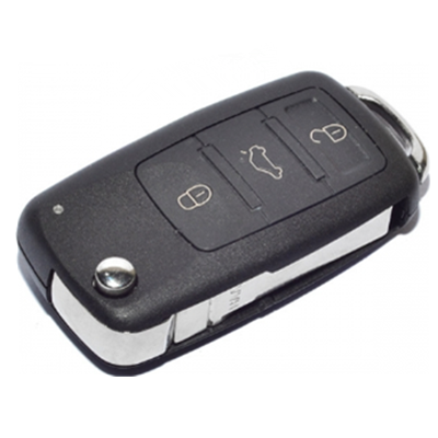 QKY006046 FOR VW Touareg 3+1 button Flip key 315mhz ID46 chip