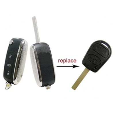 QKY007010 for Land rover 3 button Silver Flip key 315Mhz 44 Chip inside