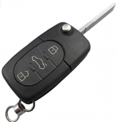 QKY009013 for Audi 3 Button Flip Remote Key 315MHz