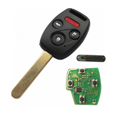 QKY011035 2003-2007 for Honda Remote Key 3+1 Button and Chip Separate ID48 433MHZ Fit ACCORD FIT CIVIC