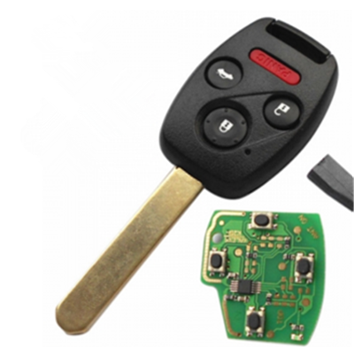 QKY011038 2003-2007 for Honda Remote Key 3+1 Button and Chip Separate ID46 433 MHZ Fit ACCORD FIT CIVIC