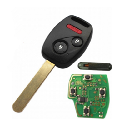 QKY011045 2003-2007 for Honda Remote Key 2+1 Button and Chip Separate ID13 313.8MHZ Fit ACCORD FIT CIVIC