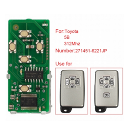 QKY013066 Smart Card Board 5 Buttons 312MHZ Number 271451-6221JP for Toyota