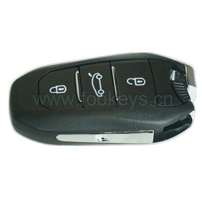 QKY027001 3 Buttons Smart Remote Key For Citroen C4L With pcf7945 Chip 433Mh Keyless Entry Fob Original
