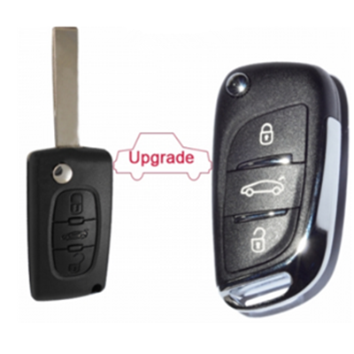 QKY027015 FOR Citroen Flip Remote Key 3 Button ID46 433MHZ ASK